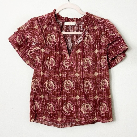 Ulla Johnson Lilli Top in Amaranthus size 4 - Picture 6 of 16